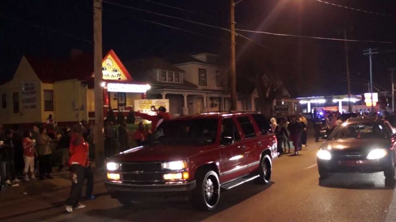 Louisville, Kentucky Street Tour-Louisville Cardinals West Broadway Celebration AKA 
