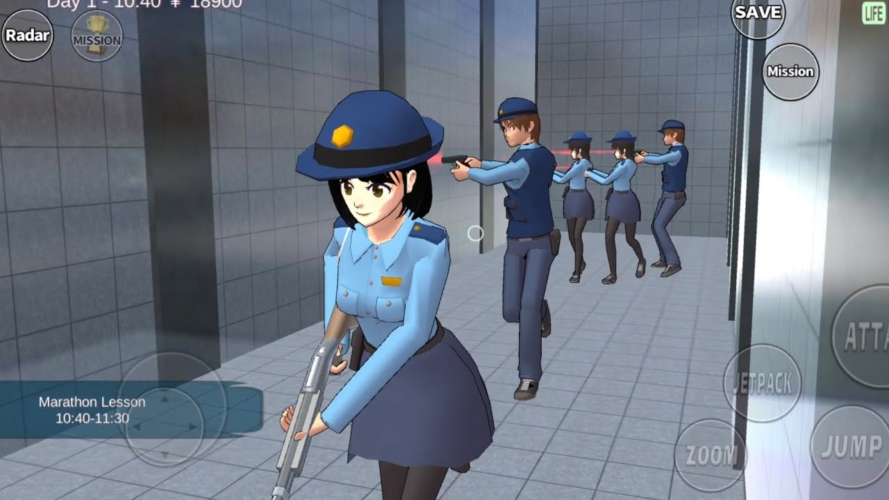 THE BATLE POLICE KOBAN PART 10 🚔‼️ ATTACK A BOSS YAKUZA HIMAWARI || TUTORIAL SAKURA SCHOOL SIMULATOR