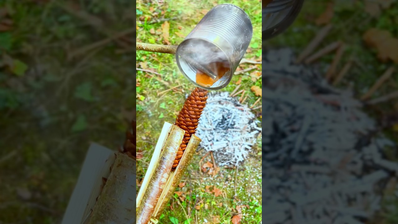 Survival Skills: Make a Torch with Natural Materials #survival #bushcraft #camping #lifehacks