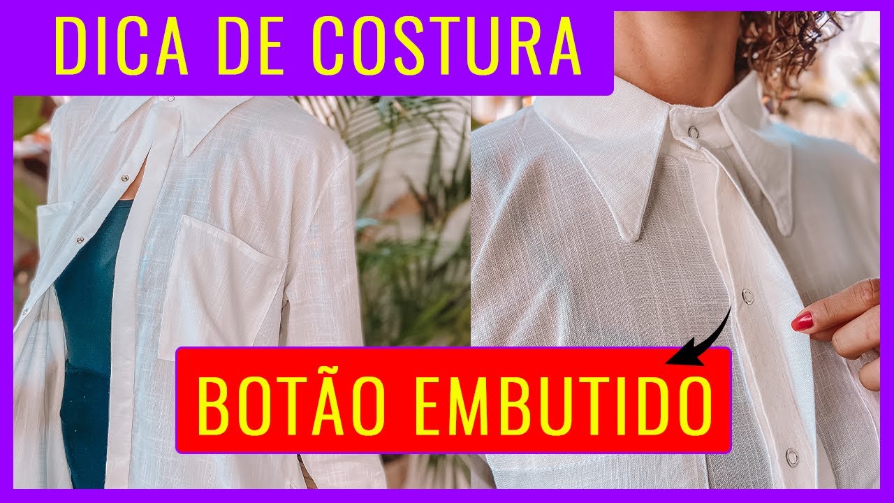 Dica de Costura | Como Costurar Abotoamento duplo de camisa | Dayse Costa