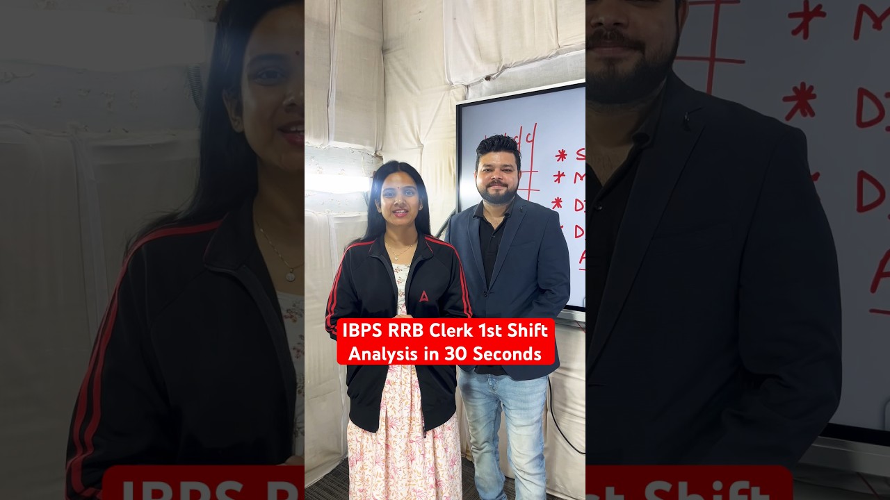 IBPS RRB Clerk 1st Shift Analysis in 30 Seconds #ibps #rrb #rrbclerk #rrbanalysis