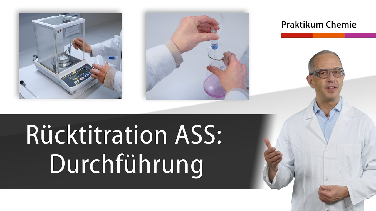 Rücktitration Acetylsalicylsäure: Durchführung