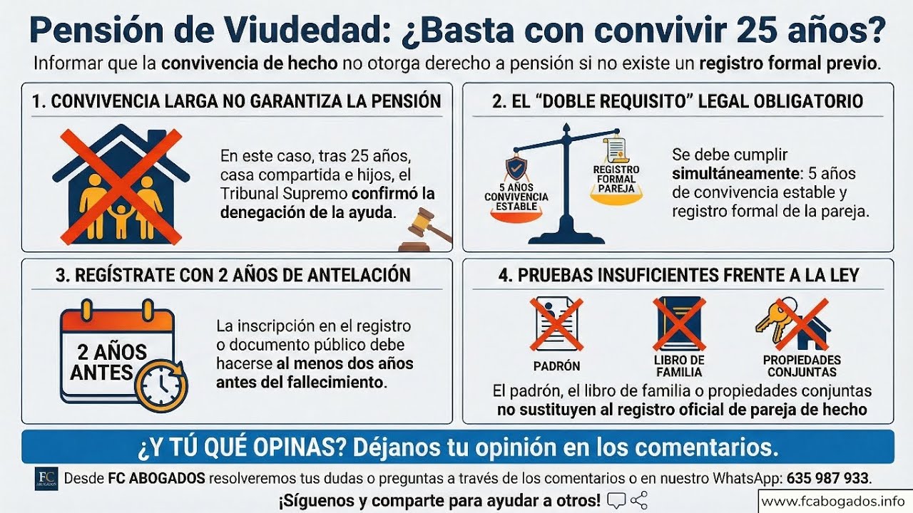 🚨 ¡AVISO IMPORTANTE PARA PAREJAS DE HECHO! 🚨 25 AÑOS JUNTOS y UNA HIJA en común no es suficiente‼️