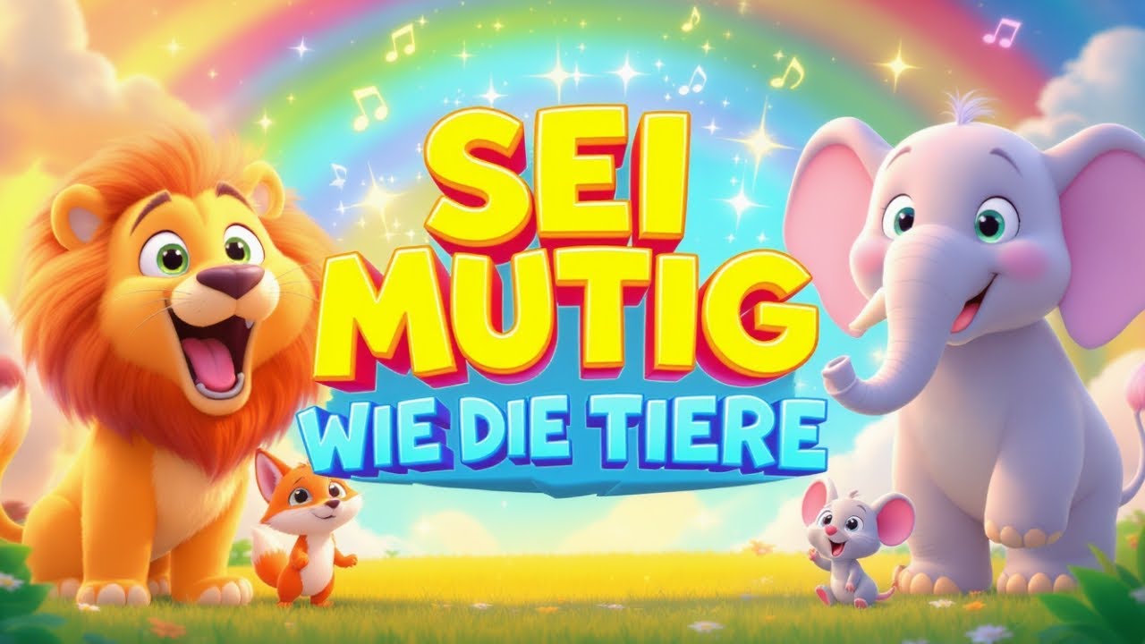 🦁 Mutig wie die Tiere – Kinderlied über Mut & Selbstvertrauen 🎵