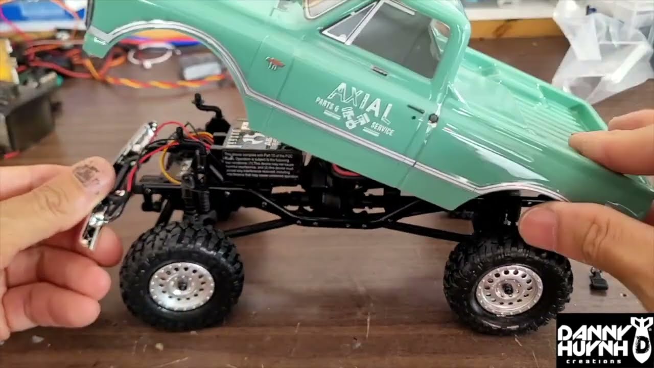 Axial SCX24 Complete Build Details. RC Animatronics by Danny Huynh Creations.