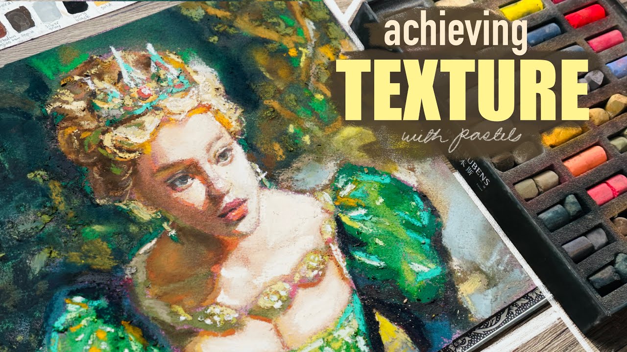 Soft pastels + oil pastels mixed media Painting process | PAINT WITH ME