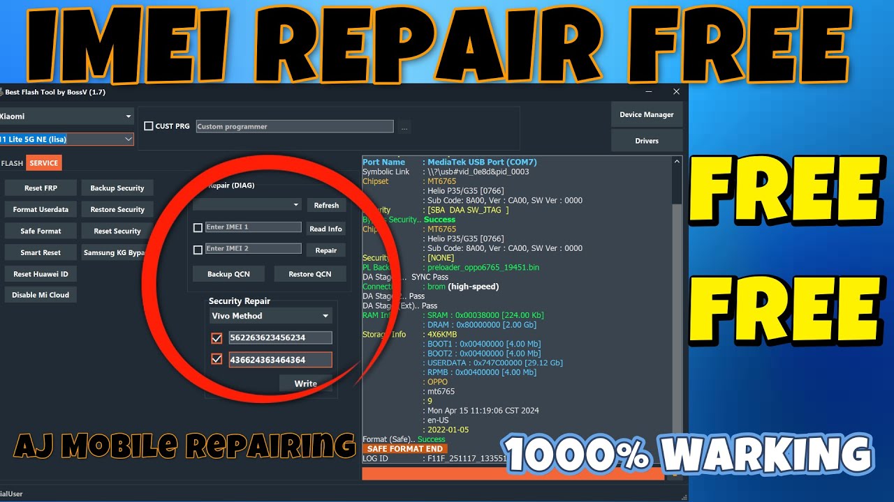 All Oppo vivo mobile IMEI Repair 100% working | imei Repair / Oppo Realme Vivo One Click imei repair
