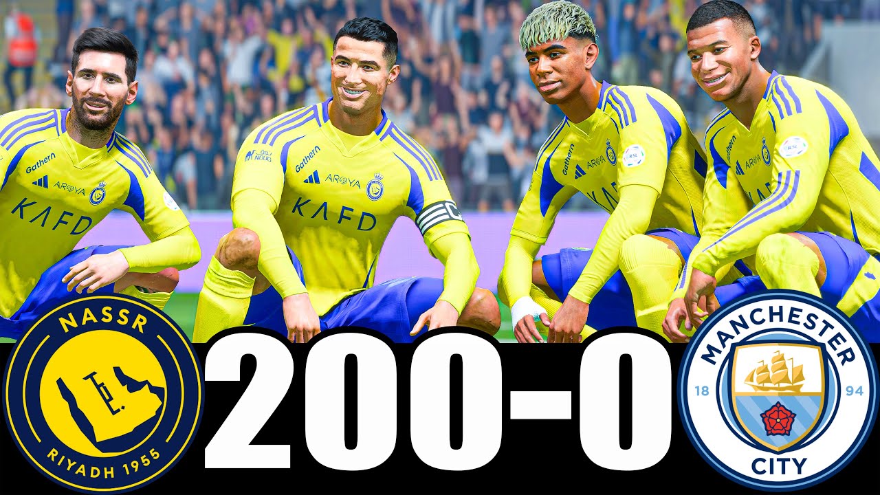 RONALDO, MESSI, LAMINE YAMAL, MBAPPE ALL BEST PLAYERS IN THE WORLD PLAYING TOGETHER | MESSALDO FC 26