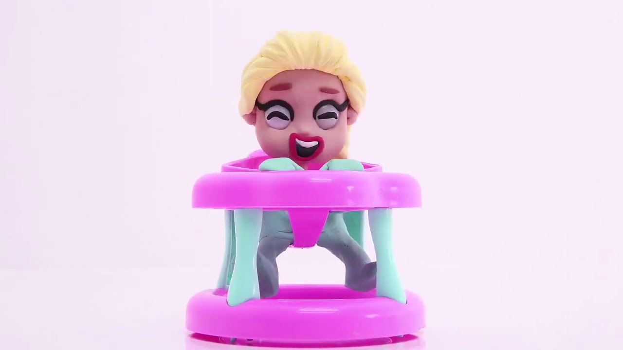 ¡BABY ELSA EN SU TACA TACA! Dibujos Animados para niños y bebés!!! 💚dibusYmas 1