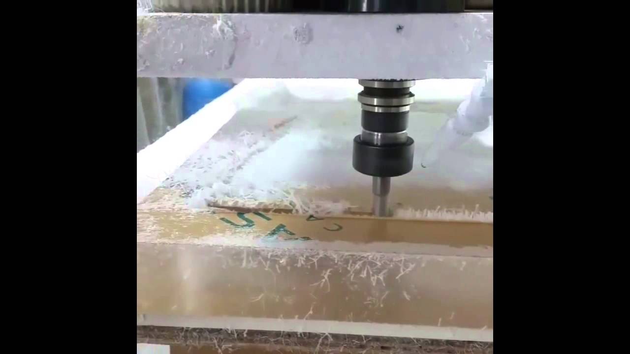 Harvey Tool plastic cutting end mill, cutting acrylic by RushDesign