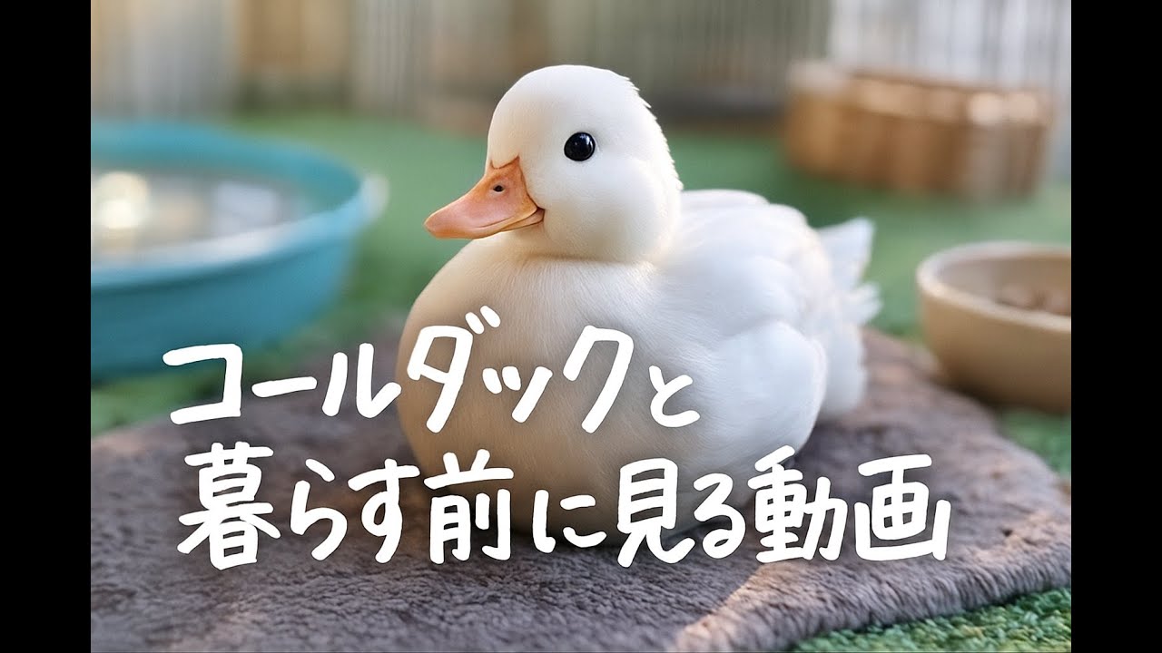 小さなアヒル・コールダックの飼い方ガイド｜準備から毎日のケアまで