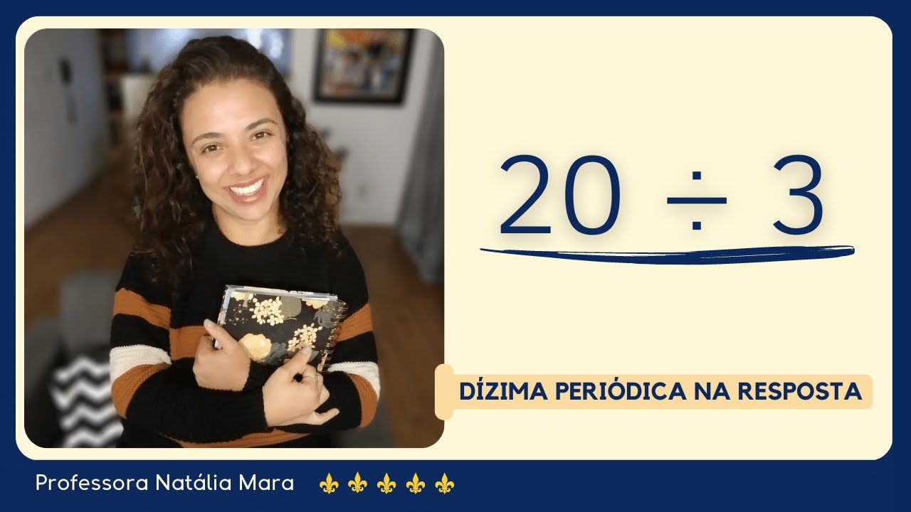 20 dividido por 3 | Como dividir 20 por 3 | 20/3 | 20:3 | 20 ÷ 3 | DIVISÃO POR 3 | DÍZIMA PERIÓDICA