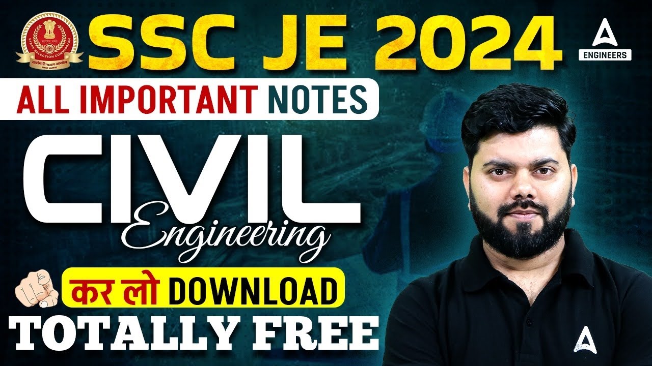 SSC JE Notes Absolutely Free | Download free Civil Engineering Notes