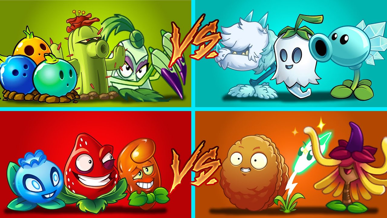 Plants Vs Zombies 2 Combinación Duelo De 4 Equipos Aleatorios Parte 17