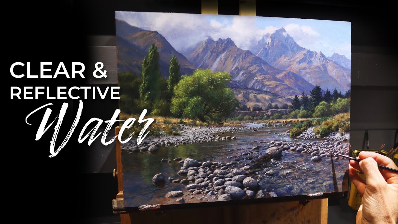 Realistic Painting Techniques in Oils to Take your Landscapes up a notch! + How to paint WATER!