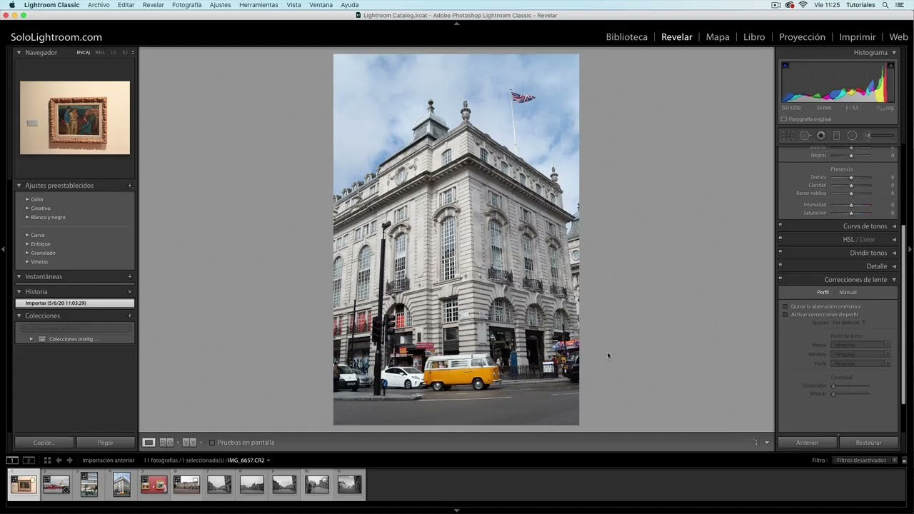 Curso de Lightroom Classic capitulo 43 - Corrección de lente y transformar