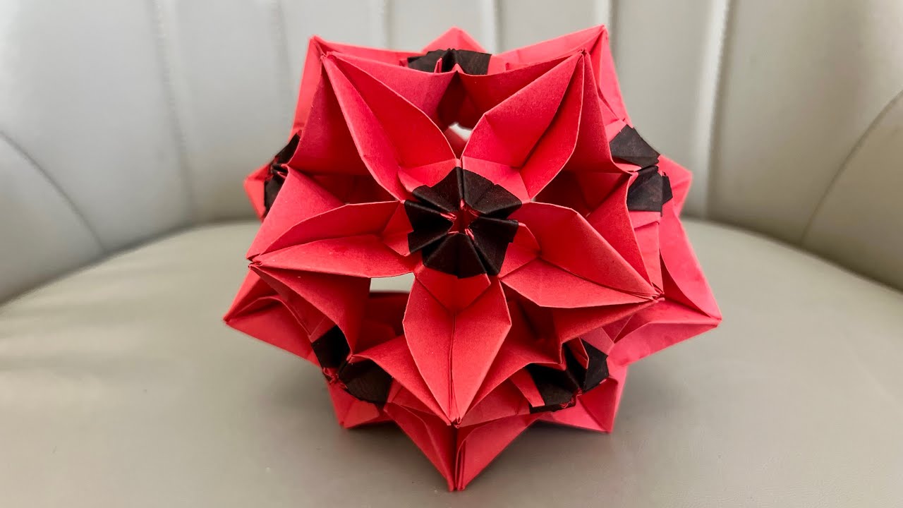 Poppy flower ball, art therapy, easy craft, wedding gift آموزش توپ گل شقایق