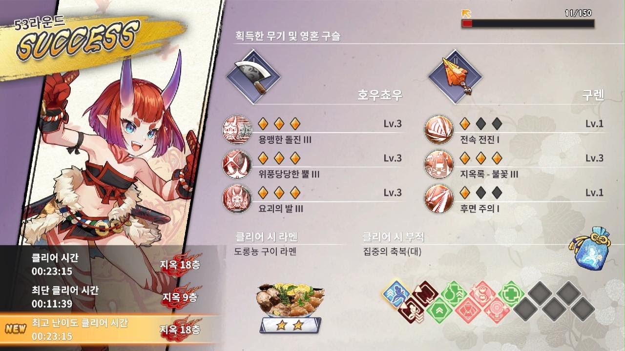 야차 - 백 개의 검 이야기 : 최고난이도 18층 클리어