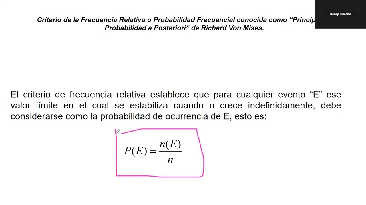 Probabilidad Frec relativa