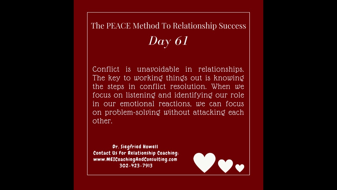 The PEACE Method to Relationship Success D 61 #relationshiptips #relationshiphelp #lovelifetips