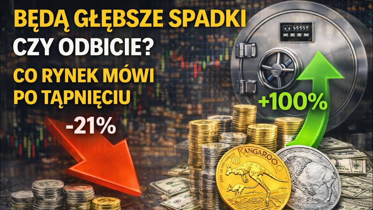 Będą głębsze spadki czy odbicie? Co rynek mówi po tąpnięciu #srebro #złoto #inwestowanie 