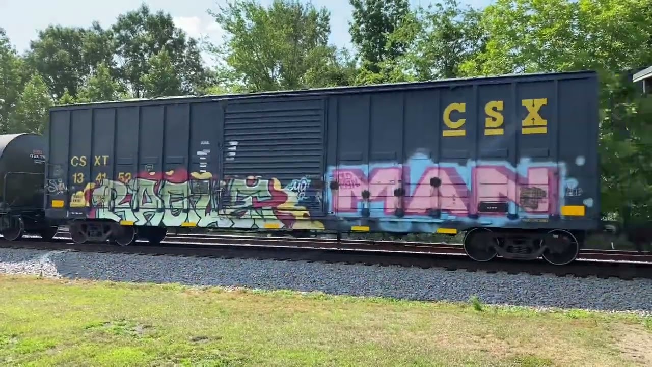 Sunday Morning Trains in Selma #nc #csxtrains #csxtransportation #amtrak #railfan #graffiti #trains