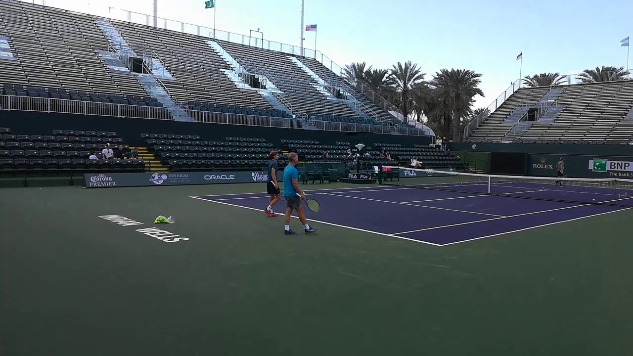 2019 BNP Paribas Indian Wells hit the tennis ball can challenge!3