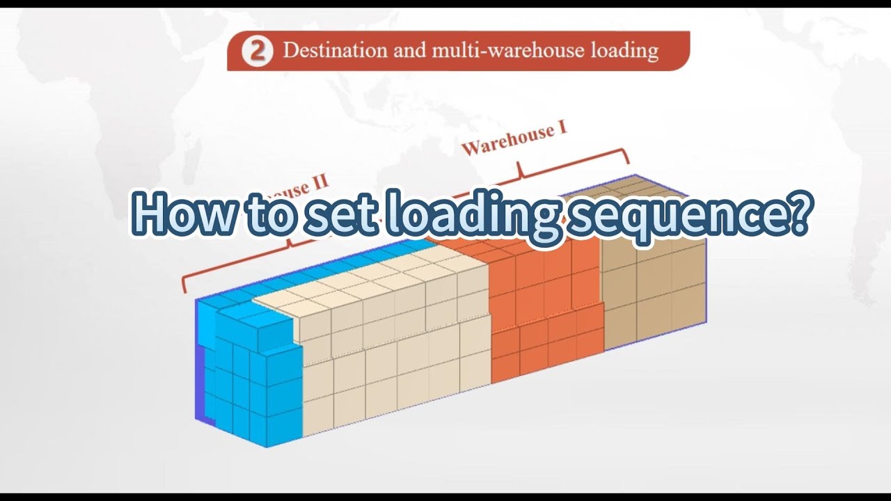 Video tutorial 6-1: How to set loading sequence? (Example 1)