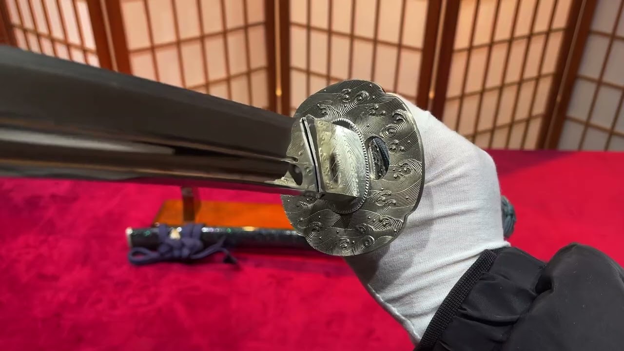 Reproduction folded steel clay-tempered and mirror-polished katana by Suishinshi Masahito Nyudo