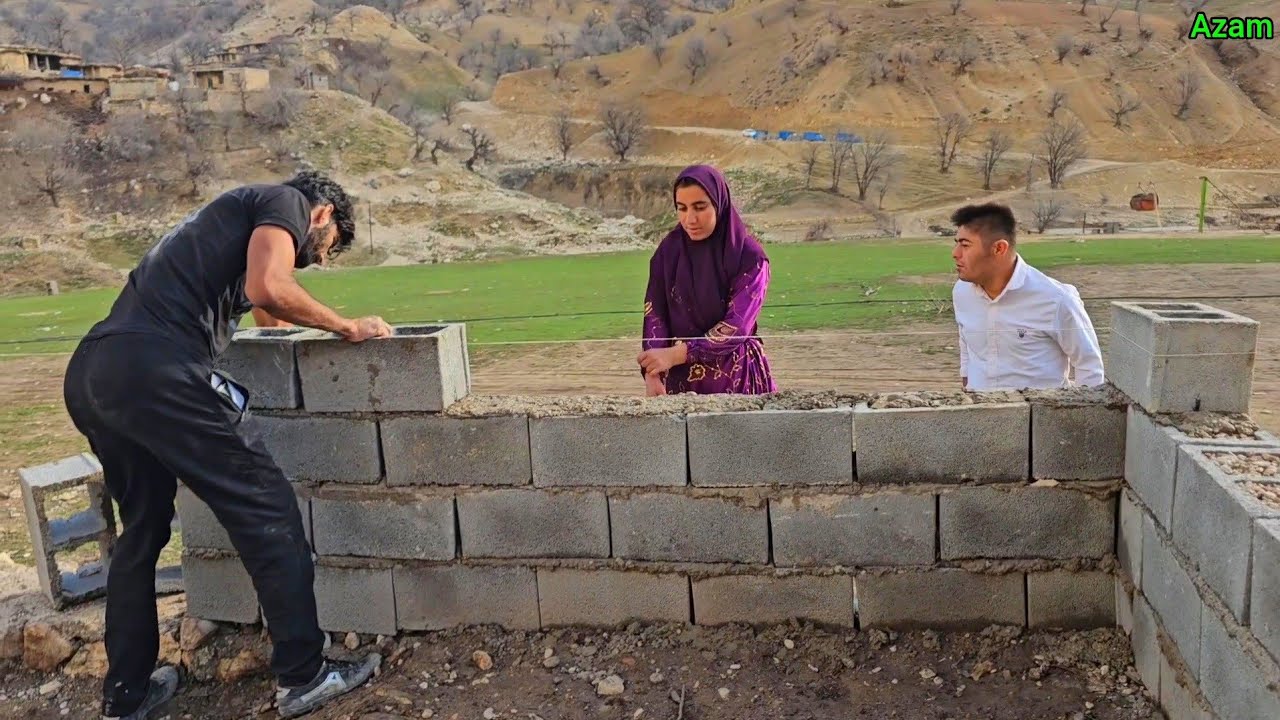 🏔️ Real Nomadic Life 🌿 | A Day with the Azam Family 🏕️ | From the Hut to Washing Clothes 👨‍👩‍👧‍👦