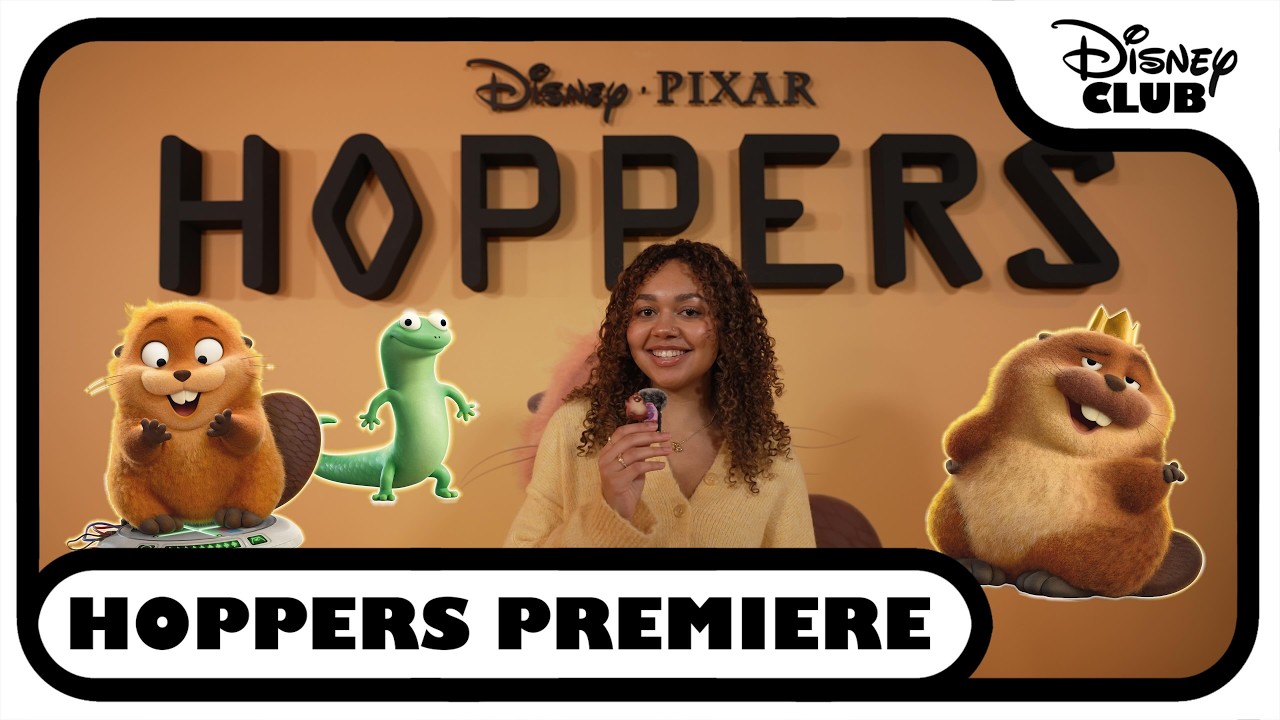 Tiana Wilson Meets the Cast of Hoppers at the UK Premiere 🦫🦎 @DisneyClubUK