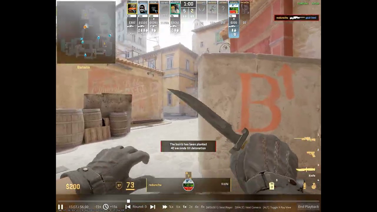 CS:2 1vs5 Clutch De_Inferno