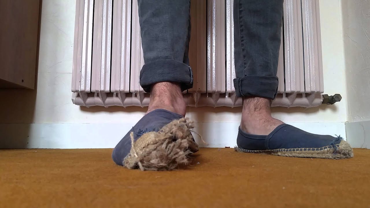 Trashed espadrille