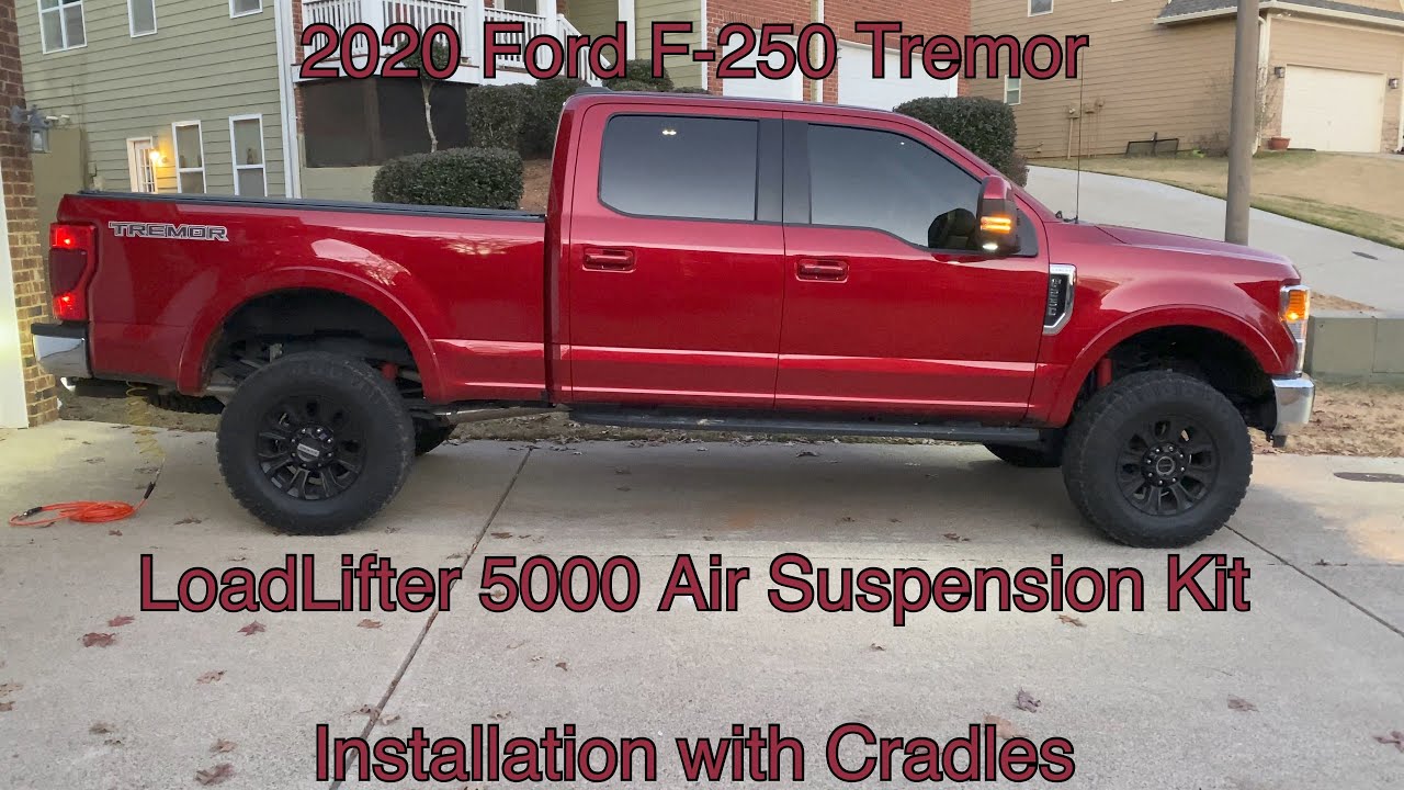 Airlift 5000 Airbags with cradles on 2020 F-250 Tremor 7.3L Install Part 1