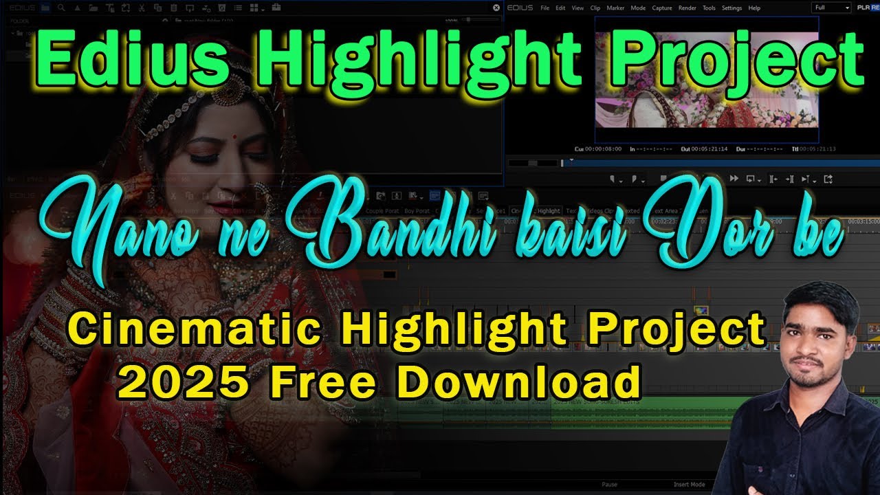 Edius Latest Cinematic Highlight Project 2025 | Part-8 | Edius Project Free Download