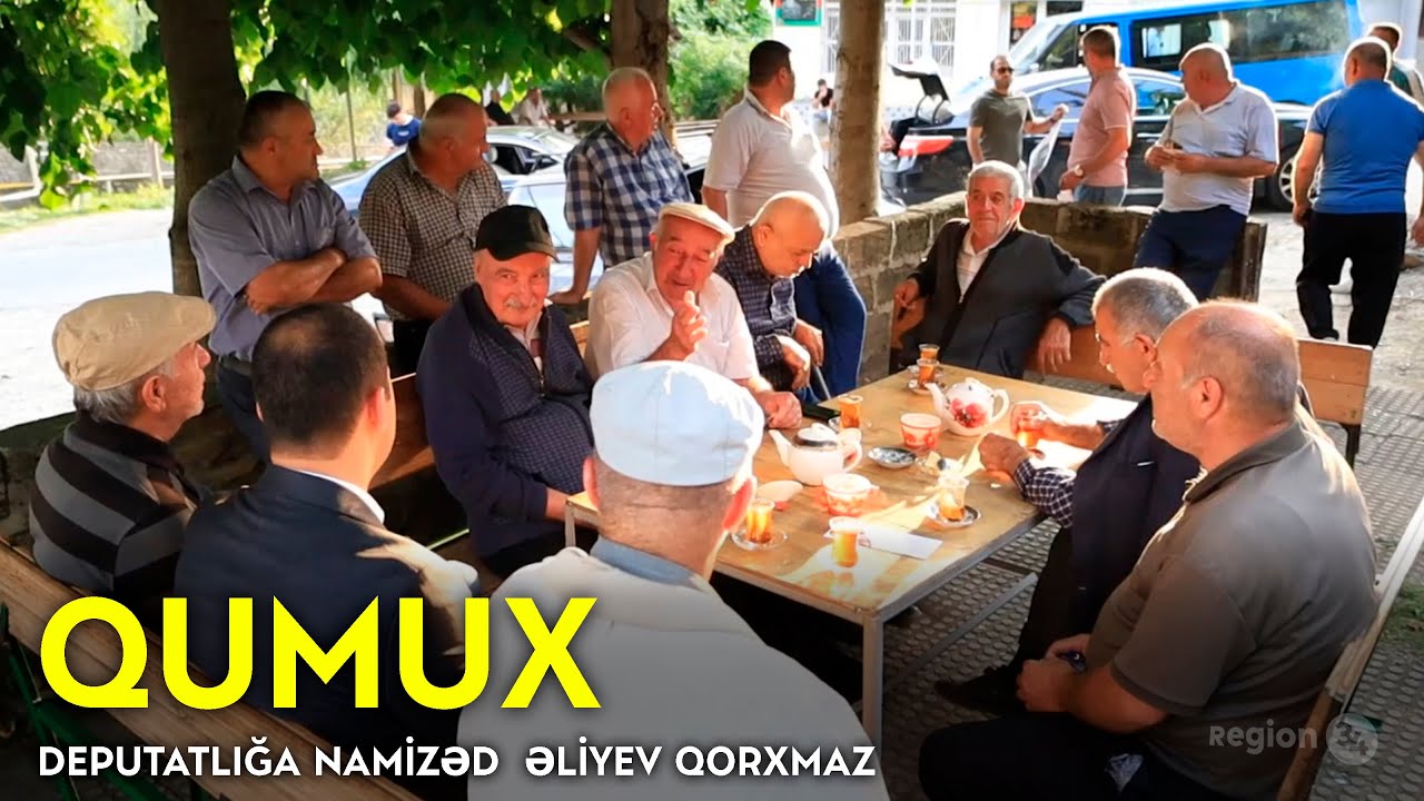 ŞƏKİ / QUMUX KƏNDİ - Deputatlığa namizəd Əliyev Qorxmaz sakinlərlə görüş keçirib