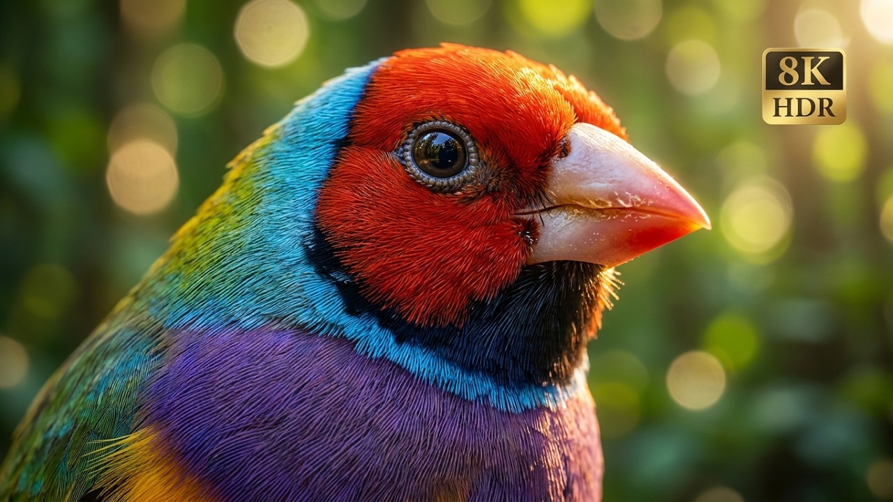 8K HDR 120FPS Birds of the World: Ultra HD Nature Relaxation
