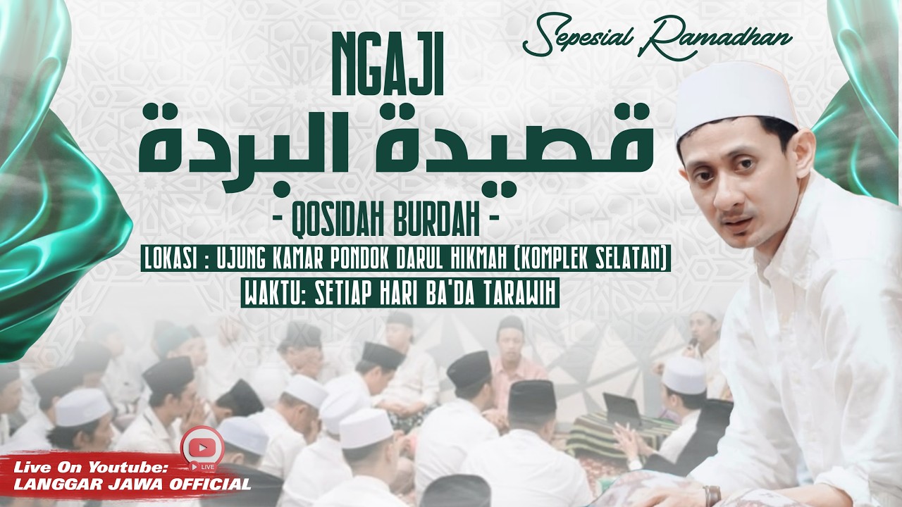 [LIVE] NGAJI QOSIDAH BURDAH 21 FEBRUARI 2026