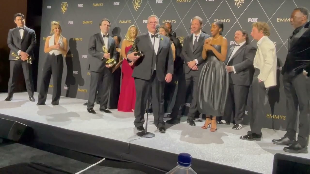 'The Bear' cast and crew (Best Comedy Series) Emmy Awards 2023 backstage winner interview