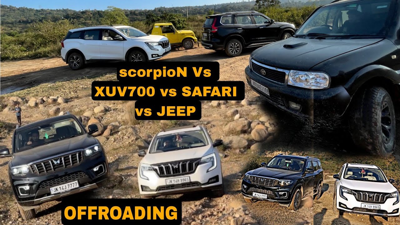 SCRORPION || XUV700 || SAFARI || vs JEEP || OFF-ROAD  EXCLUSIVE VIDEO