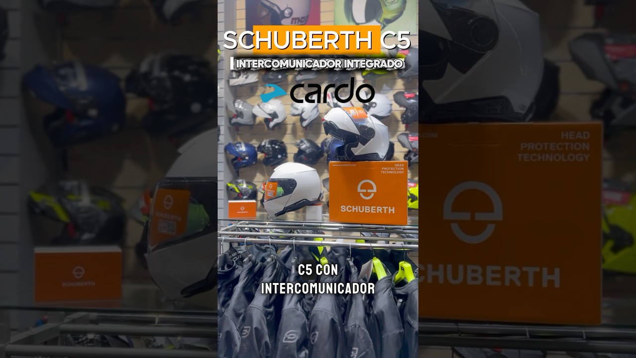 🪖SCHUBERTH C5 con intercomunicador cardo integrado completamente. 