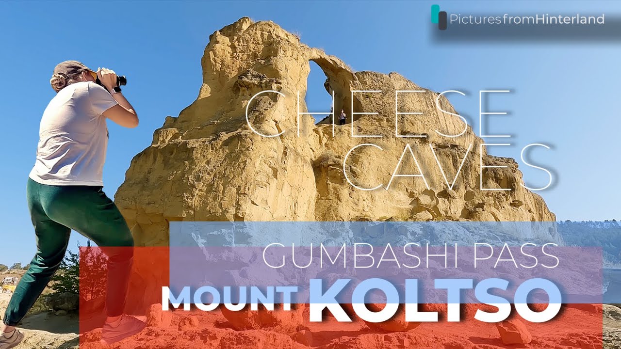 Mount Koltso. Gumbashi Pass. Cheese Caves. The road to Dombay. Karachay-Cherkessia. 4K