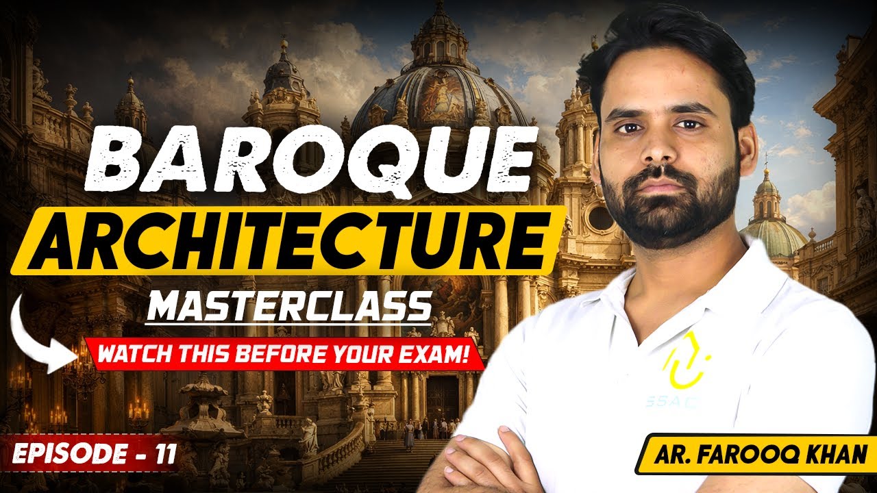 Baroque Architecture for NATA & JEE B.Arch 🏛️ Episode - 11 | History of World Architecture