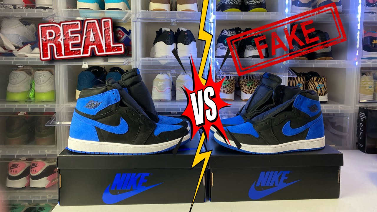 Оригинальные и поддельные Air Jordan 1 Retro OG High Reimagine Royal
