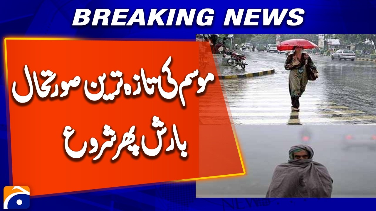Weather Update: Rain Starts Again | Stay Prepared with Latest Forecast | Geo news