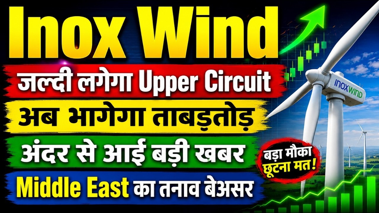Inox Wind share latest news today / जल्दी लगेगा Upper Circuit