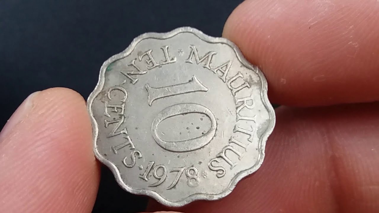 TEN CENTS 1978 MAURITIUS(coins value on description section)