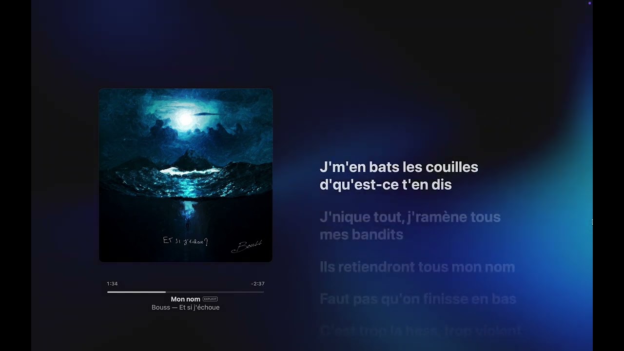 Bouss - Mon nom (Paroles)