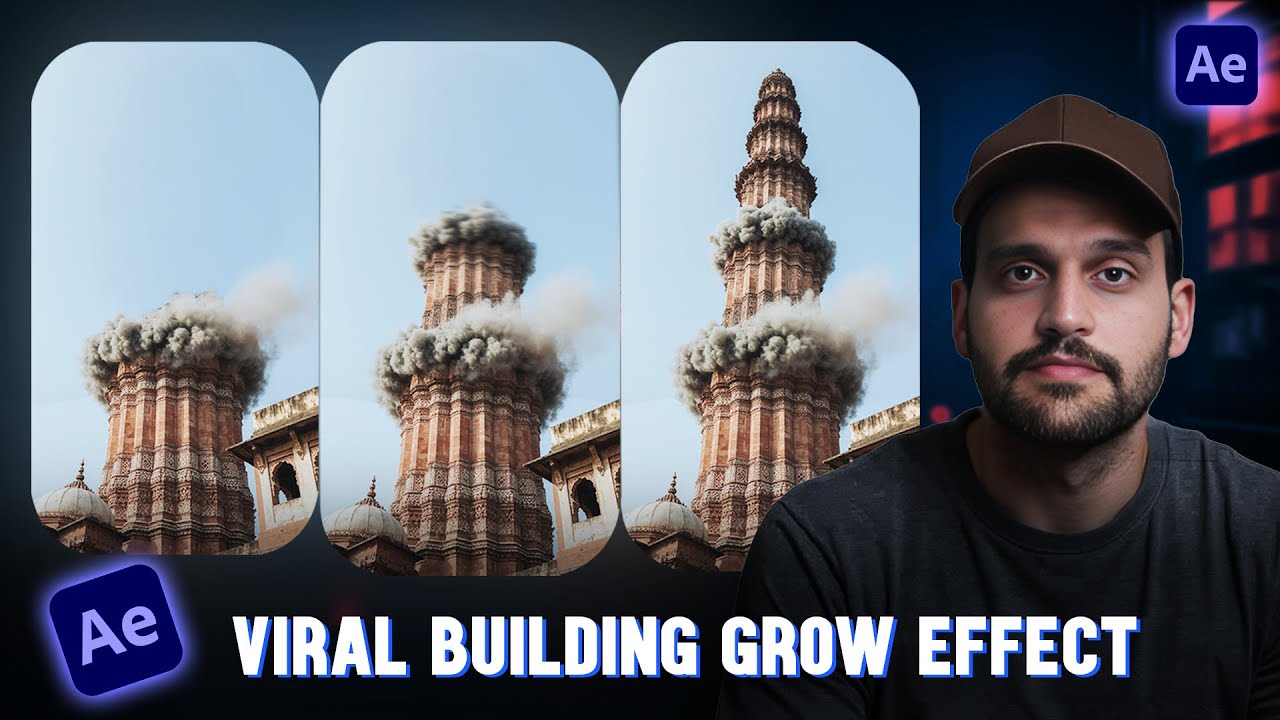 After Effects Building Animation – Growing Building Animation Tutorial