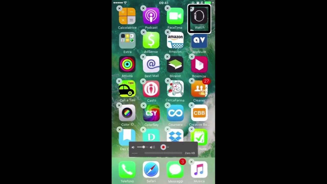 ios 10 organizzare icone schermate home